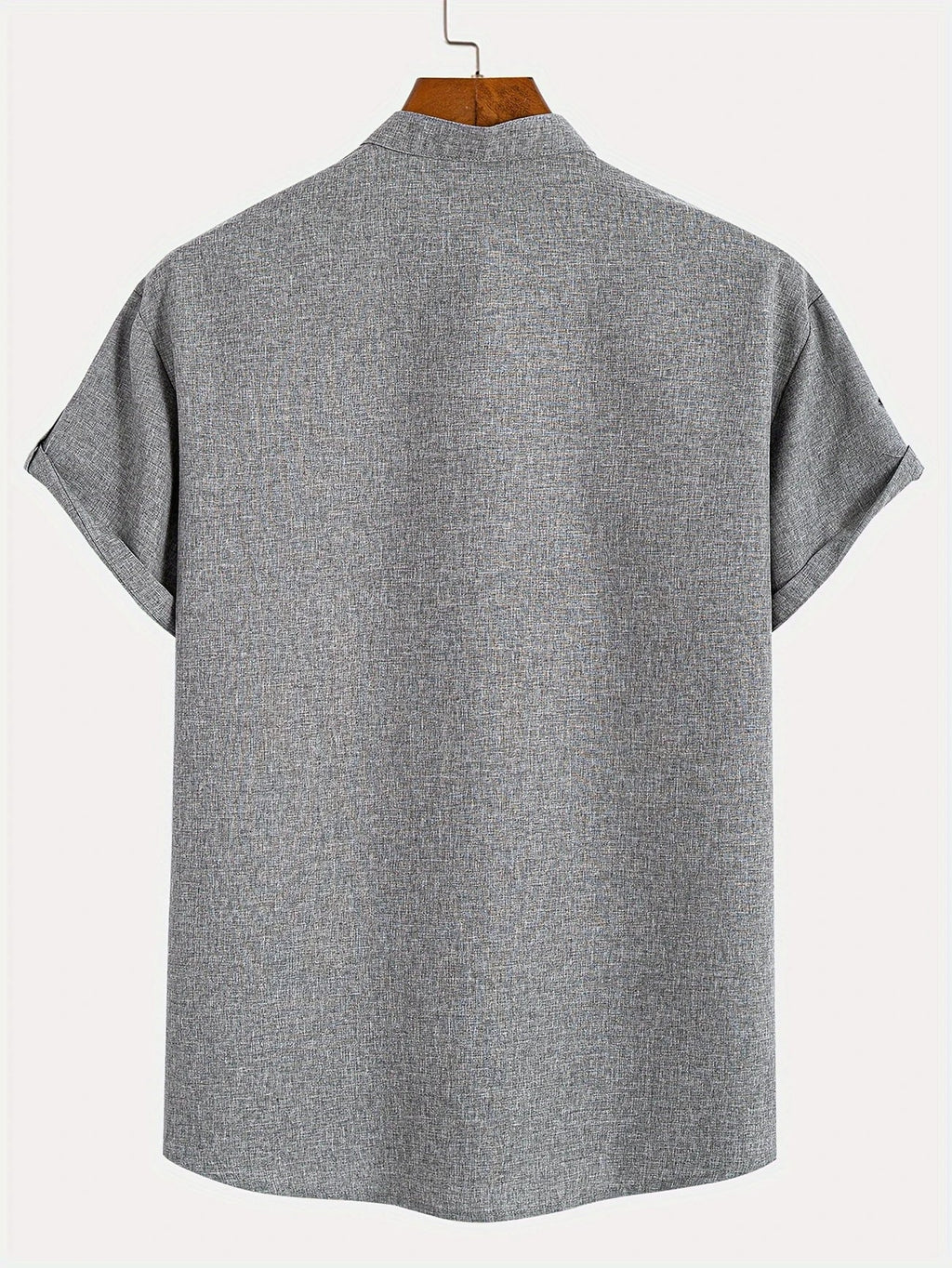 Alejandro™ | Camisa elegante de manga corta con cuello alto