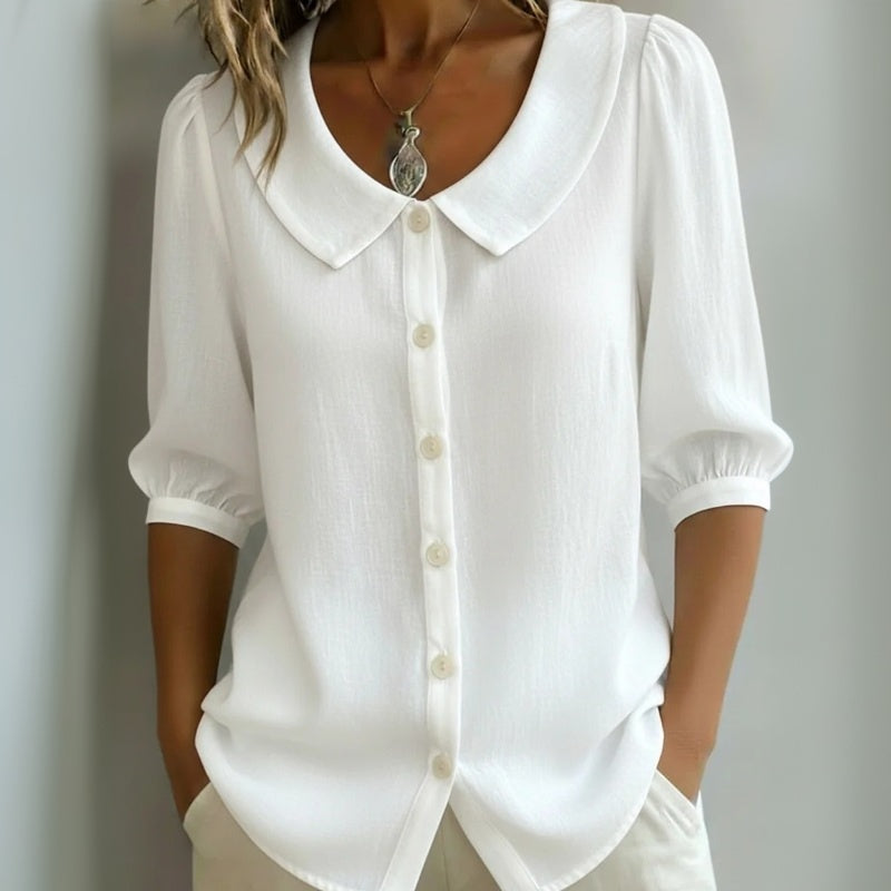 Blusa casual de color liso