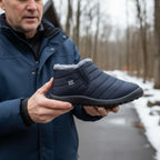 Comodidad para el pie: botas de invierno ergonómicas y antideslizantes.