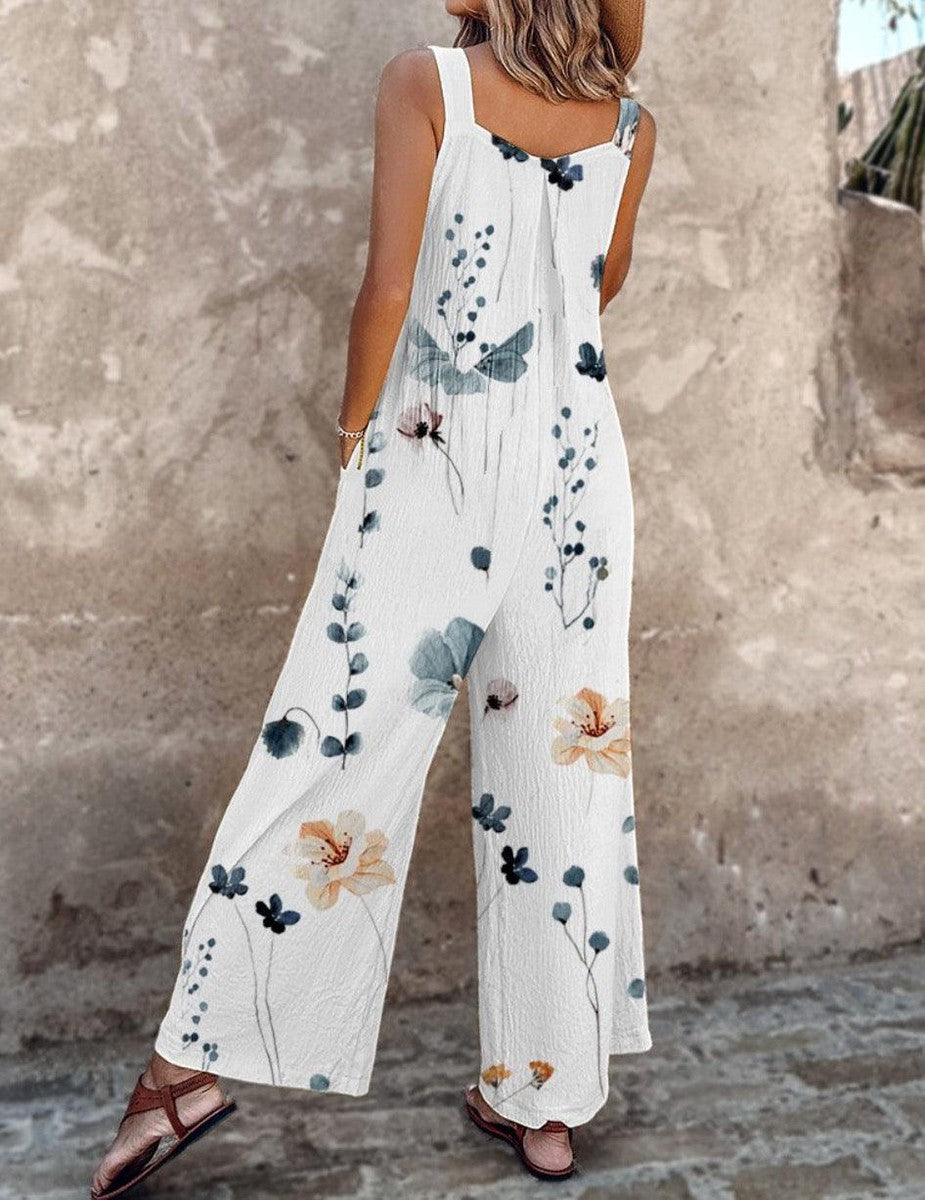 Braga cómoda con estampado de flores grandes