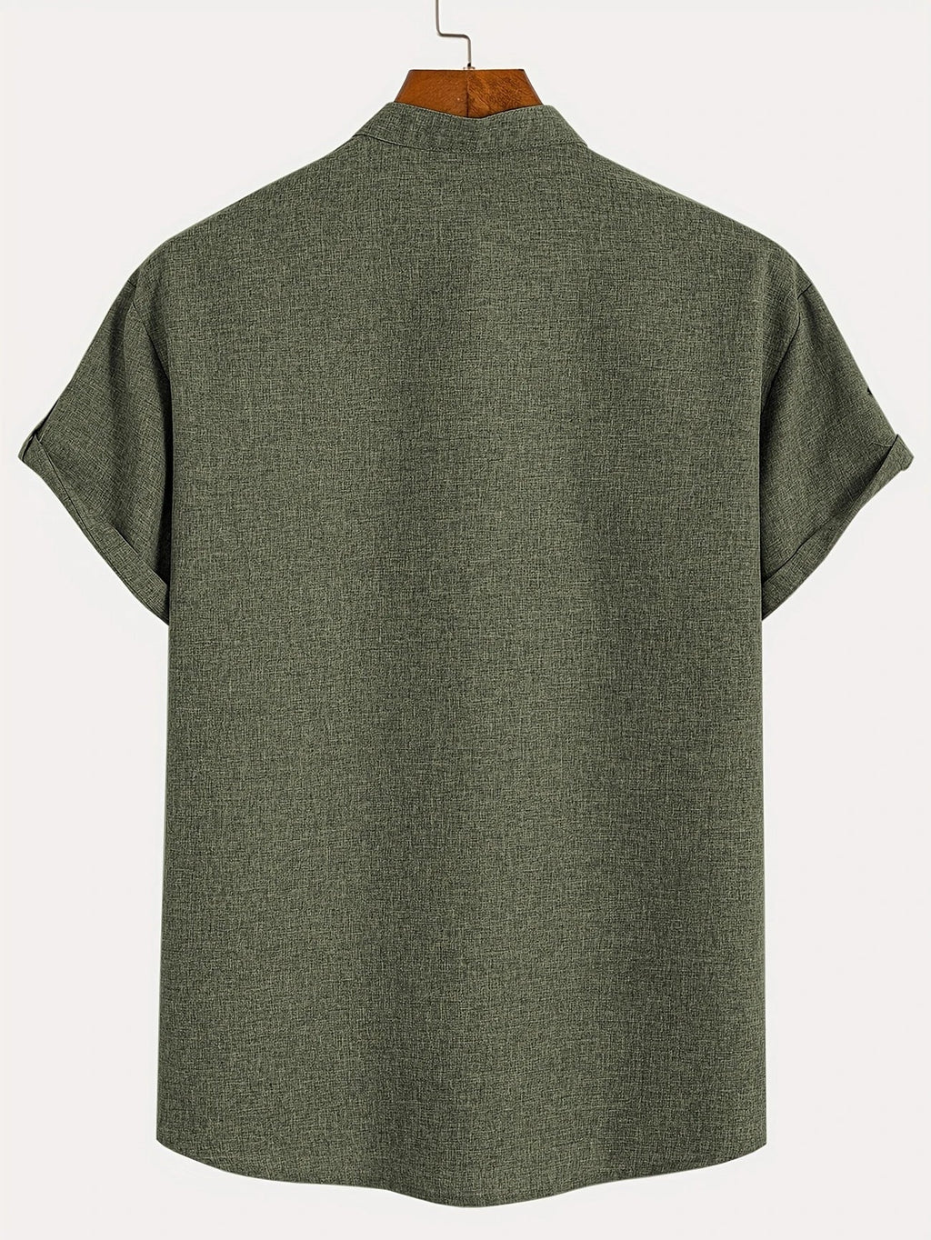 Alejandro™ | Camisa elegante de manga corta con cuello alto