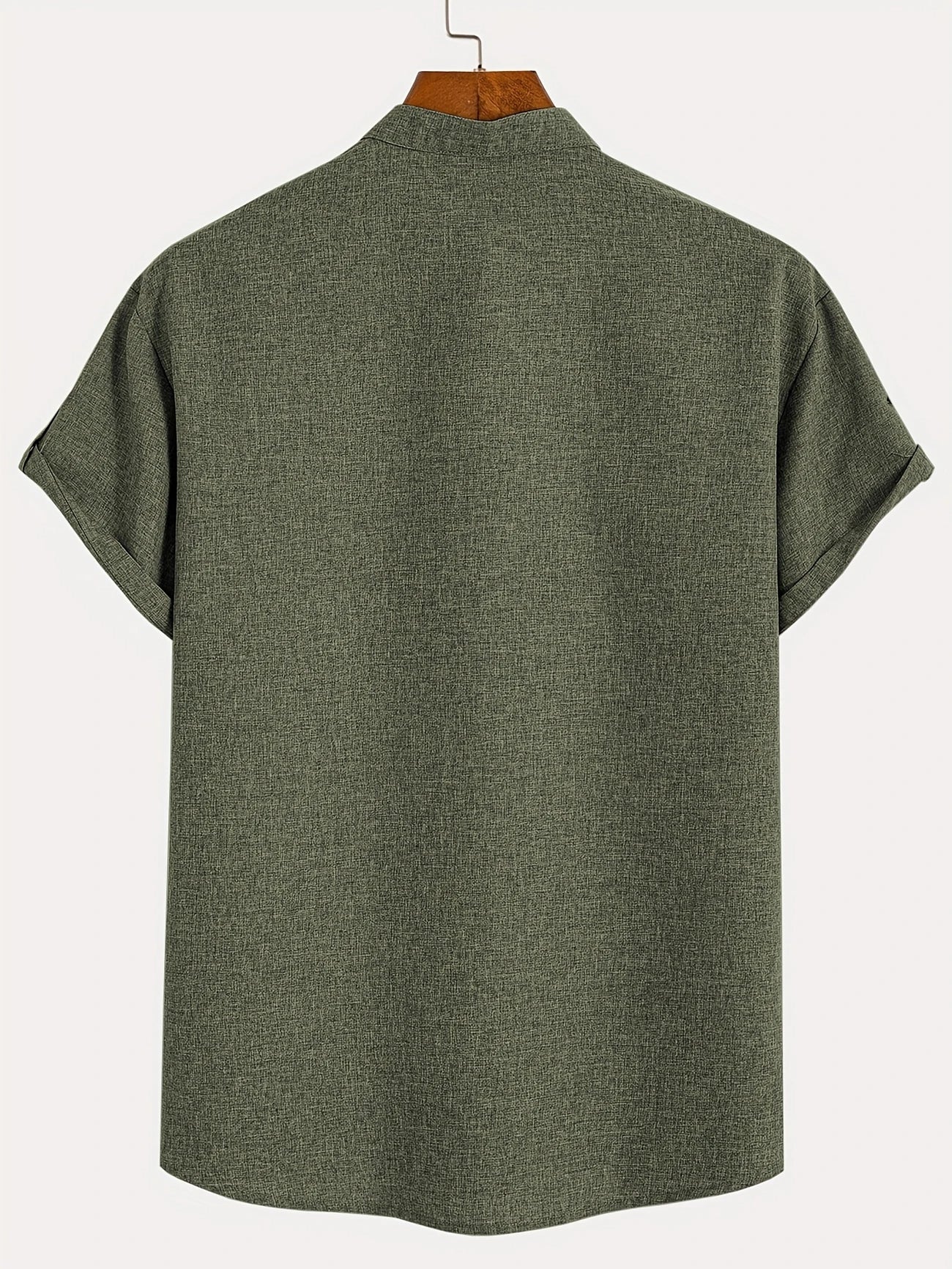Alejandro™ | Camisa elegante de manga corta con cuello alto