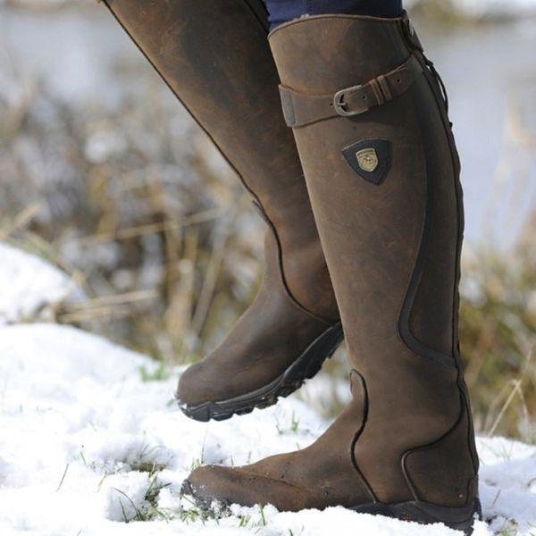 Mabel |Botas de equitación de piel impermeable