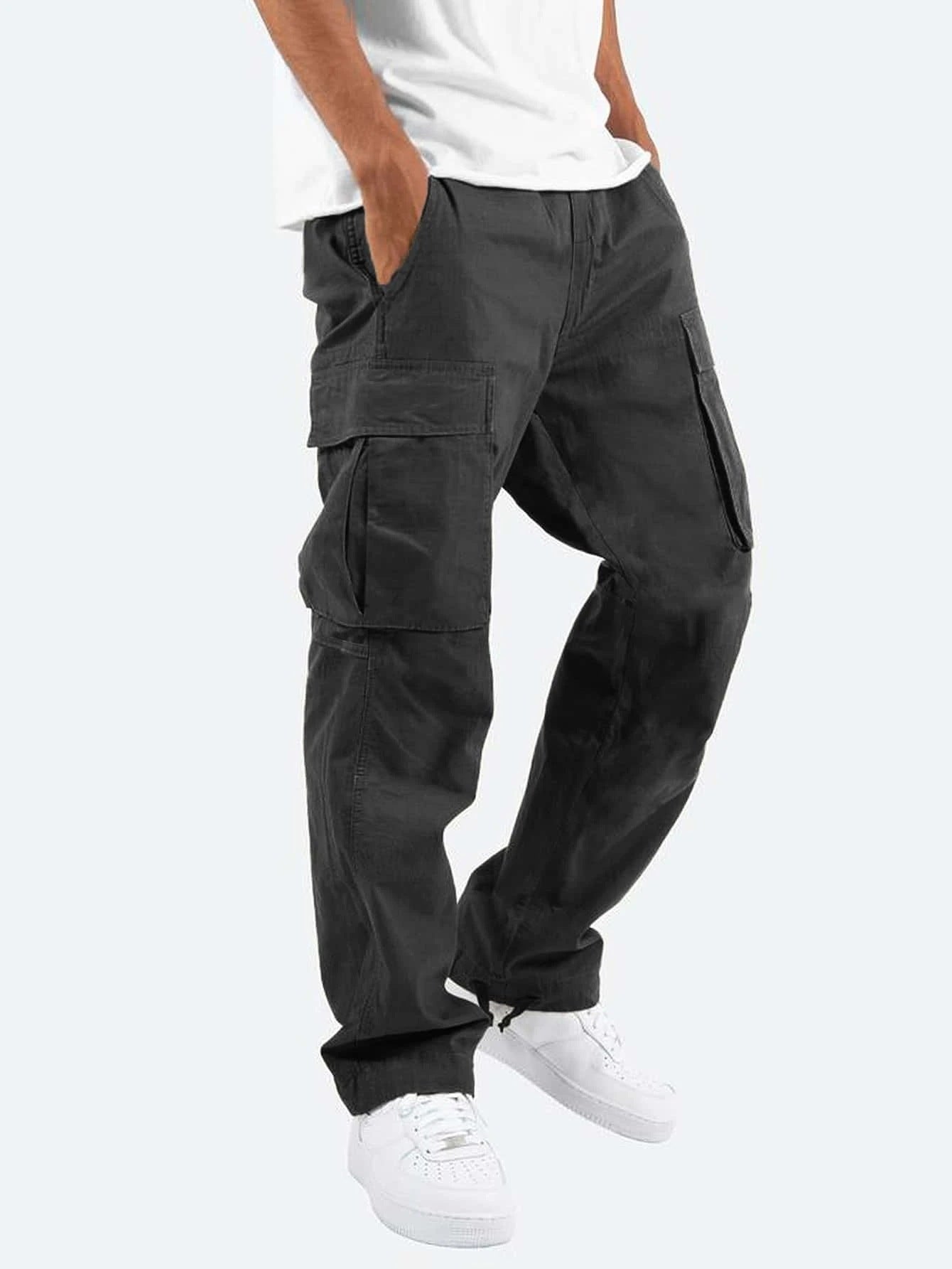 Pantalones cargo de corte ancho para hombre