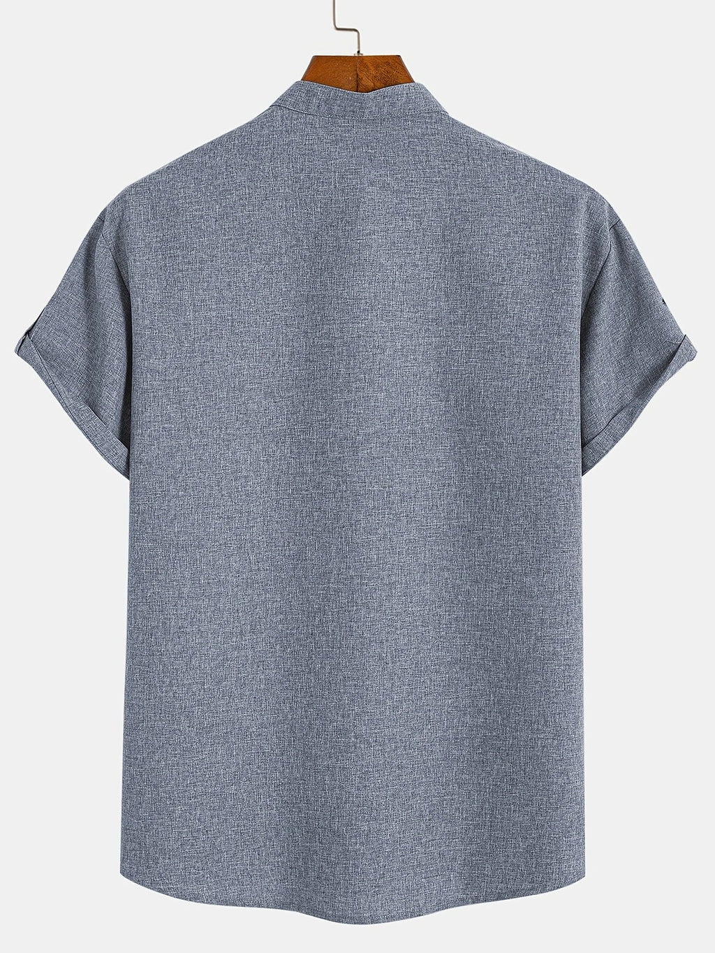 Alejandro™ | Camisa elegante de manga corta con cuello alto