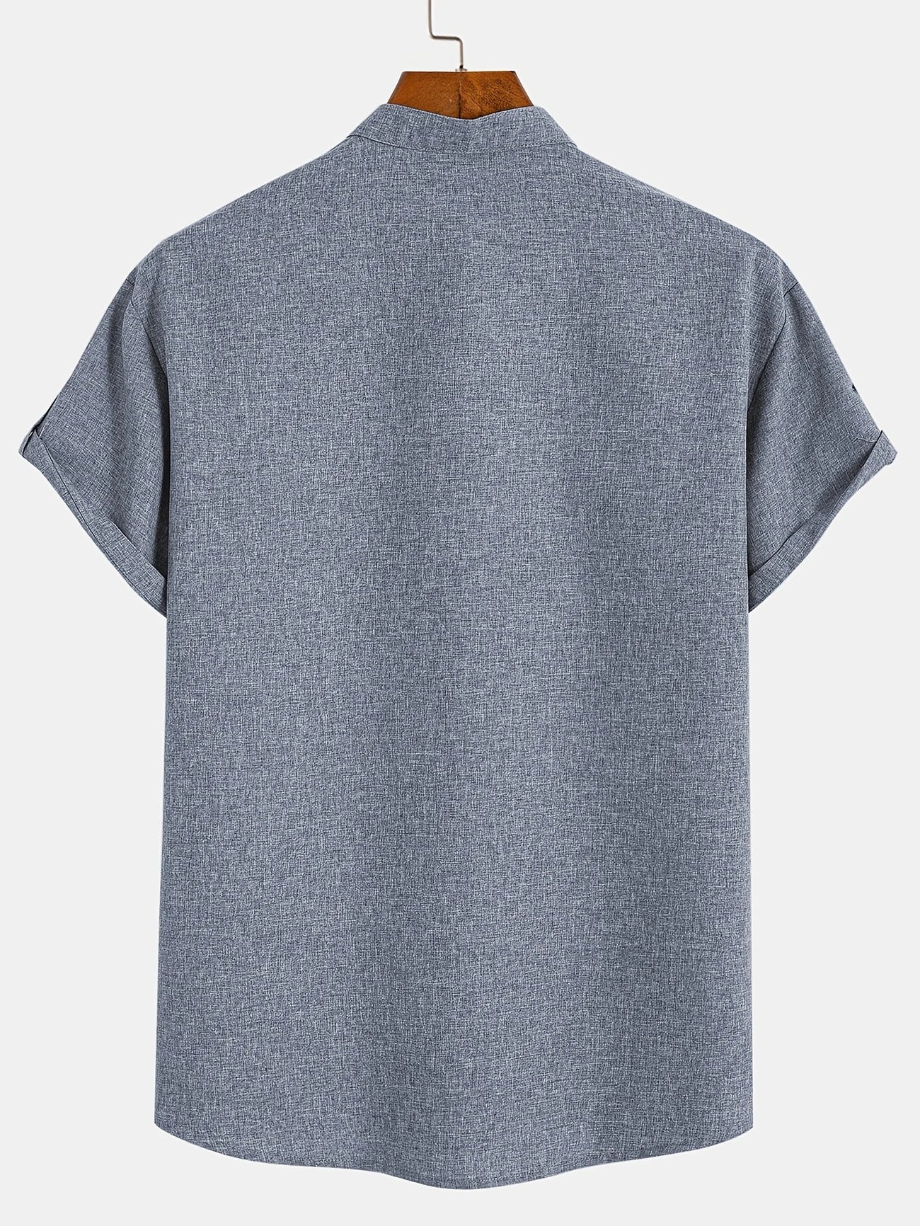 Alejandro™ | Camisa elegante de manga corta con cuello alto