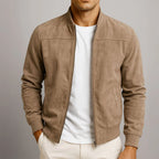 Riviera — Chamarra bomber de gamuza