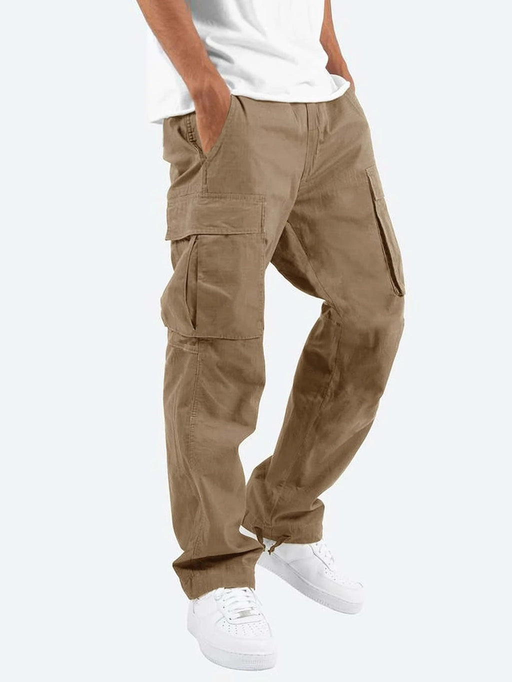 Pantalones cargo de corte ancho para hombre