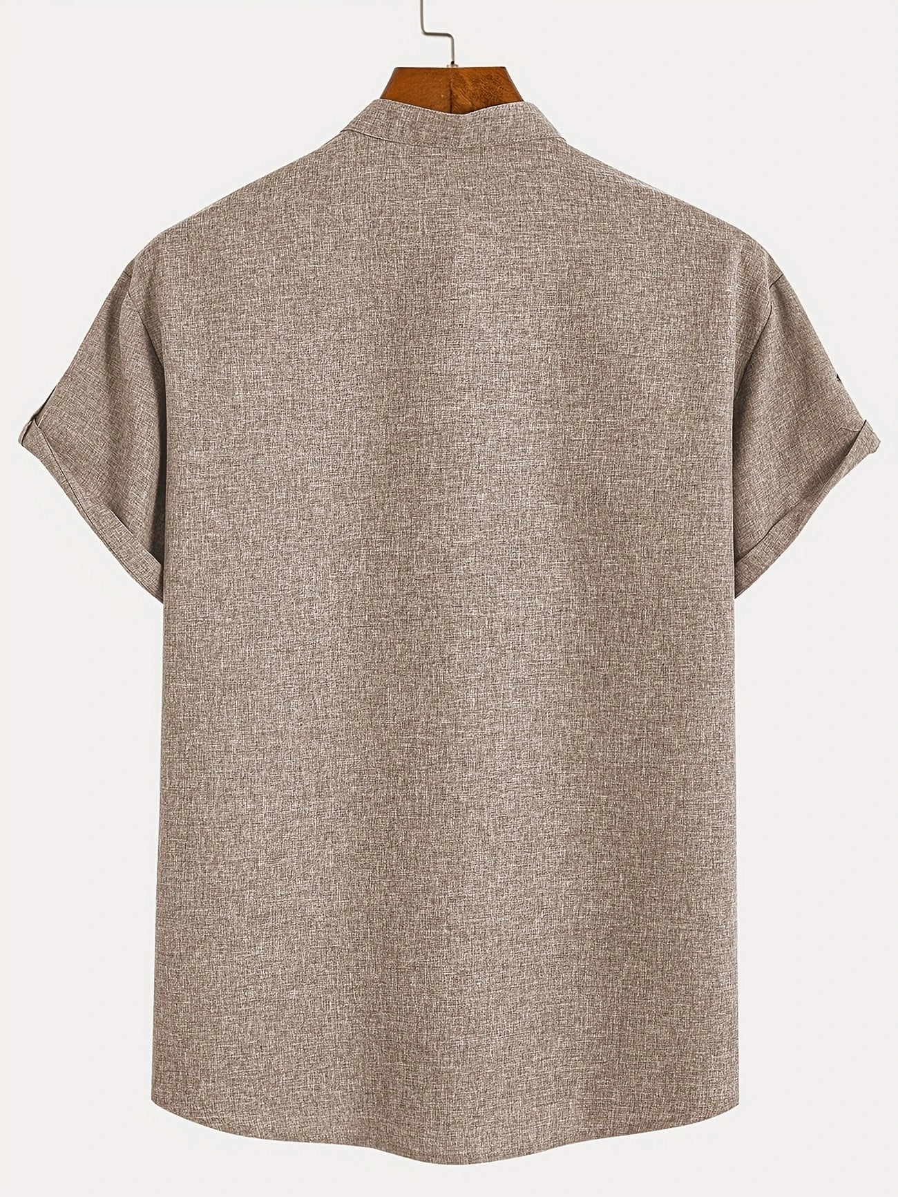 Alejandro™ | Camisa elegante de manga corta con cuello alto