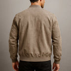 Riviera — Chamarra bomber de gamuza