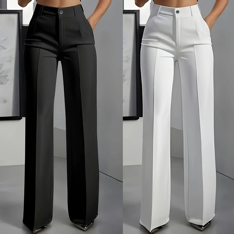 PANTALÓN DE TRAJE DE MUJER DE TALLE ALTO