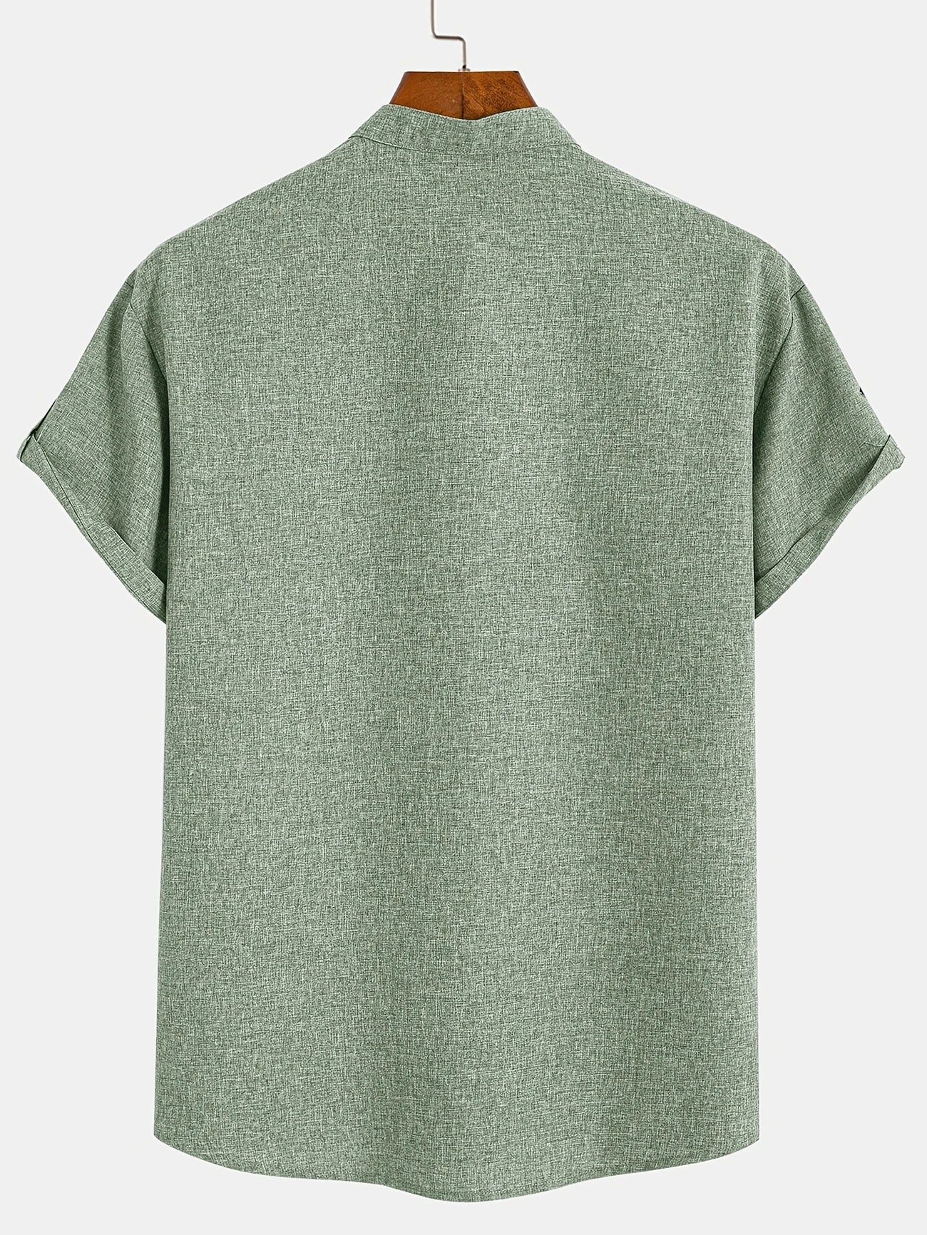 Alejandro™ | Camisa elegante de manga corta con cuello alto