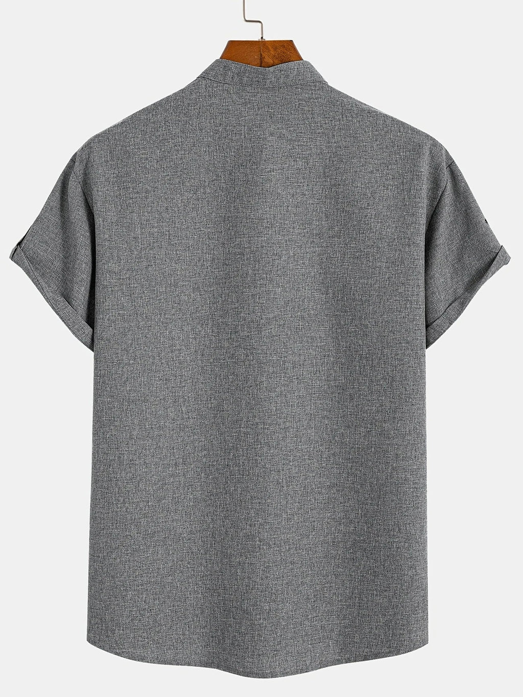 Alejandro™ | Camisa elegante de manga corta con cuello alto