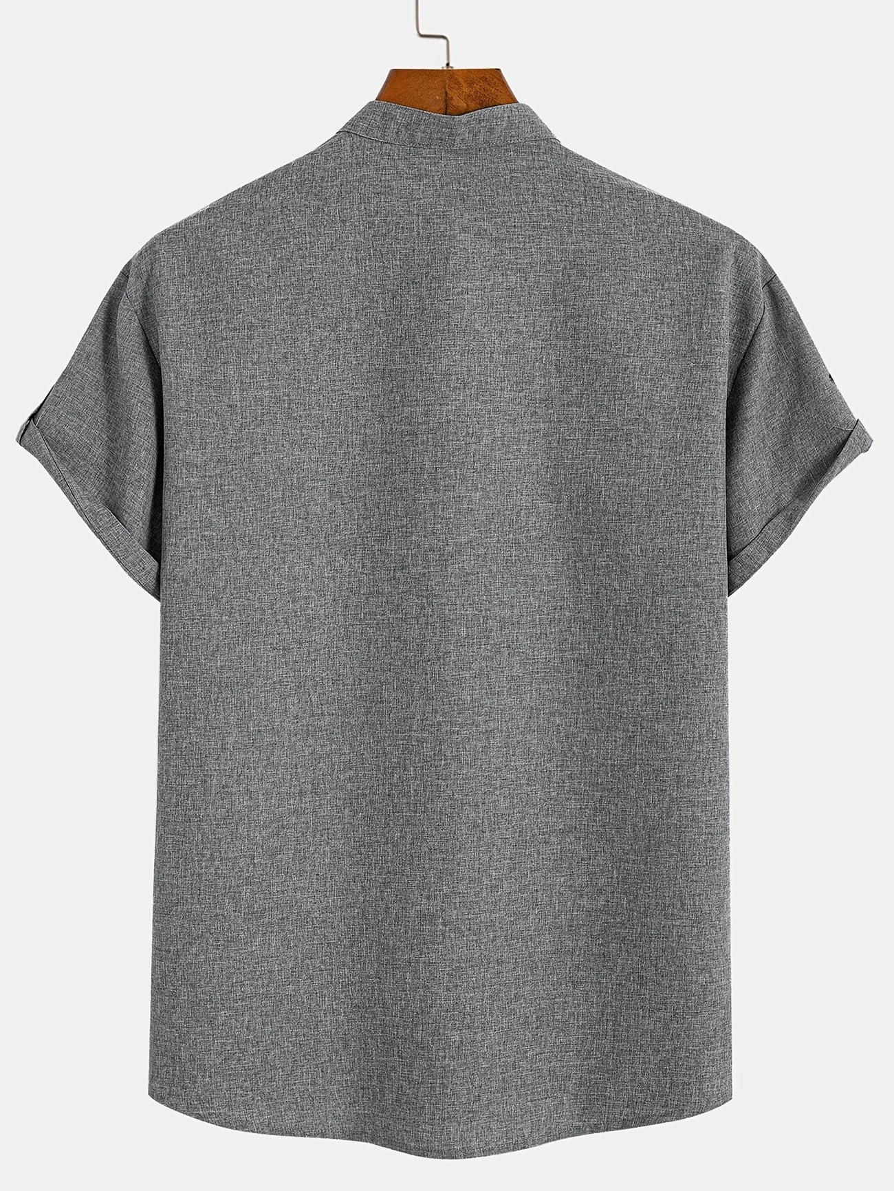 Alejandro™ | Camisa elegante de manga corta con cuello alto