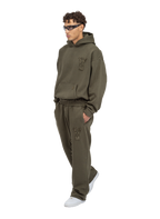 Pantalones C/A color oliva lavado