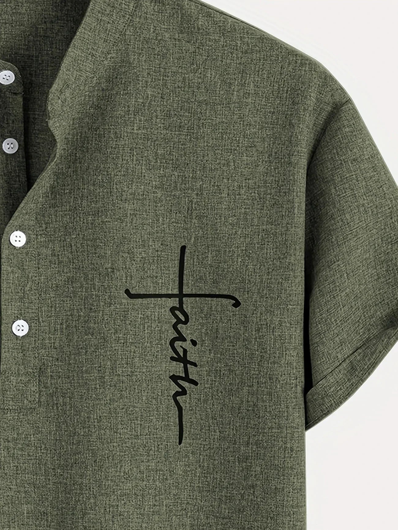 Alejandro™ | Camisa elegante de manga corta con cuello alto