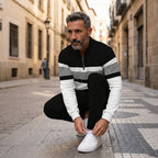 Conjunto para hombre: jersey con estampado gráfico y pantalones.