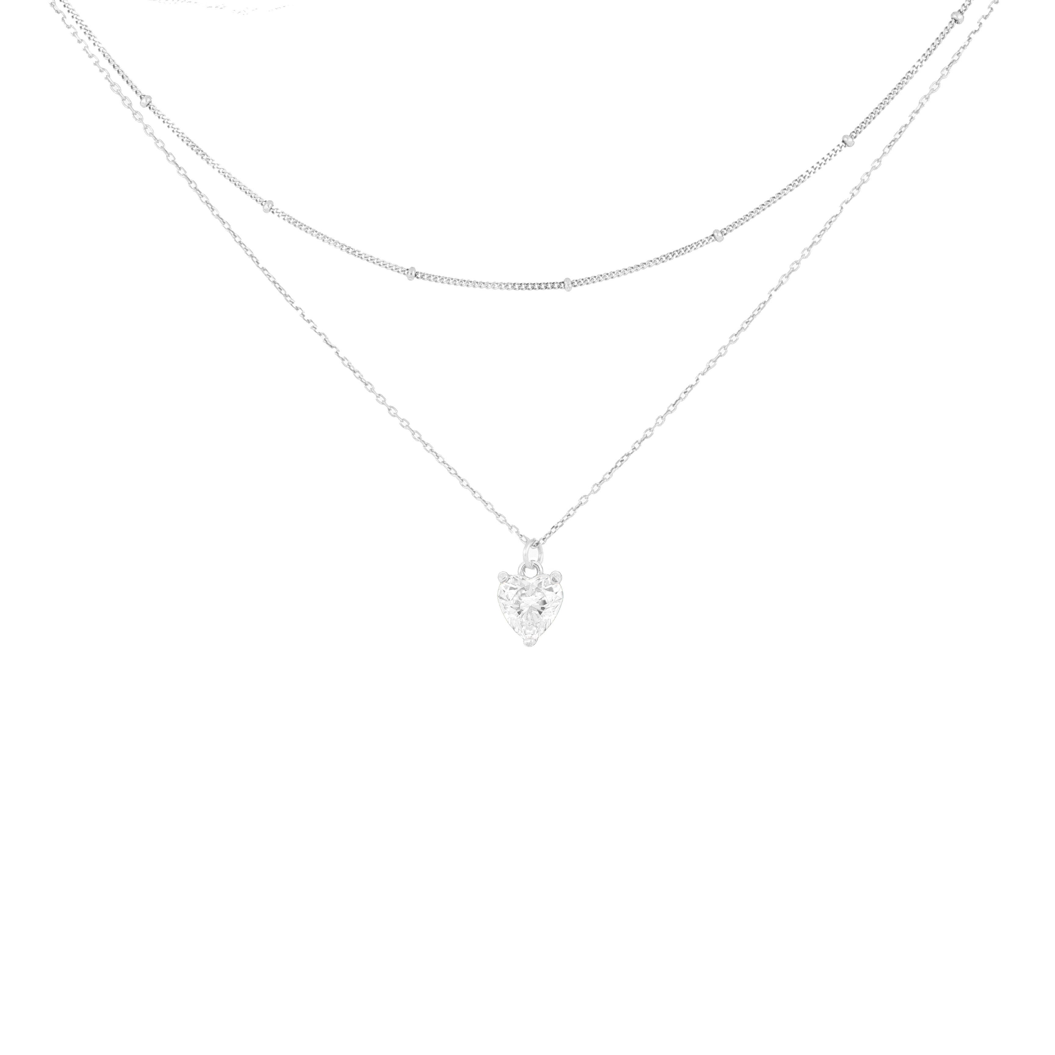 Collar doble con colgante Swarovski