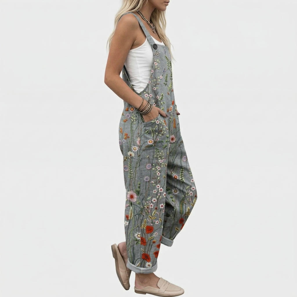 Braga cómoda con estampado de flores