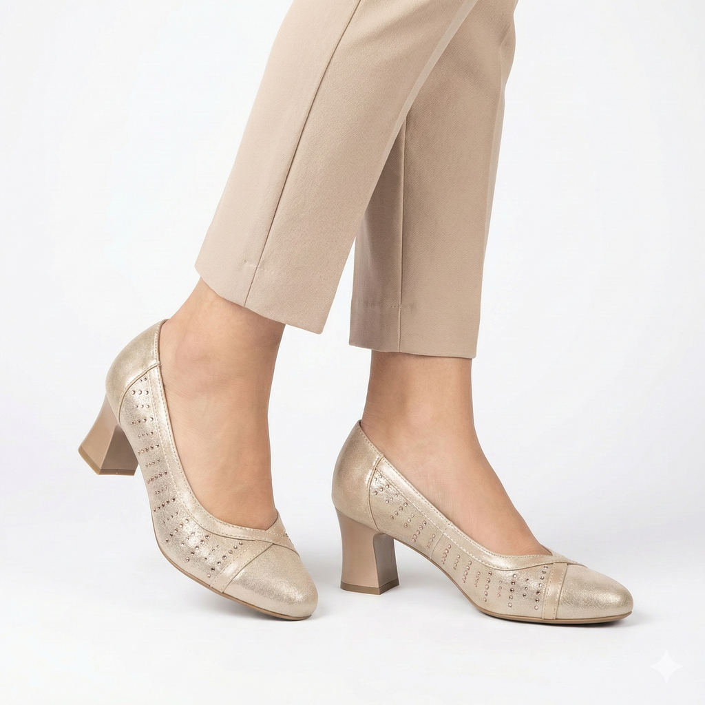 Carla - Mocasín cómodo de mujer con tacón