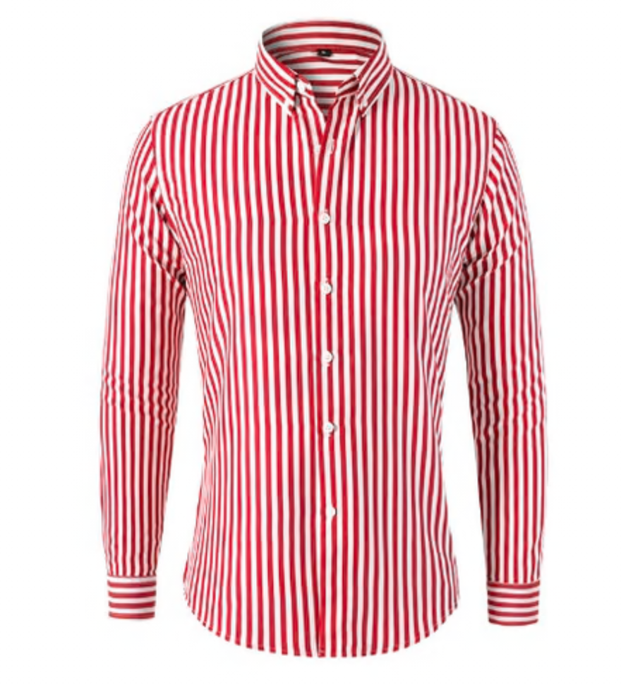 Elegante camisa de rayas