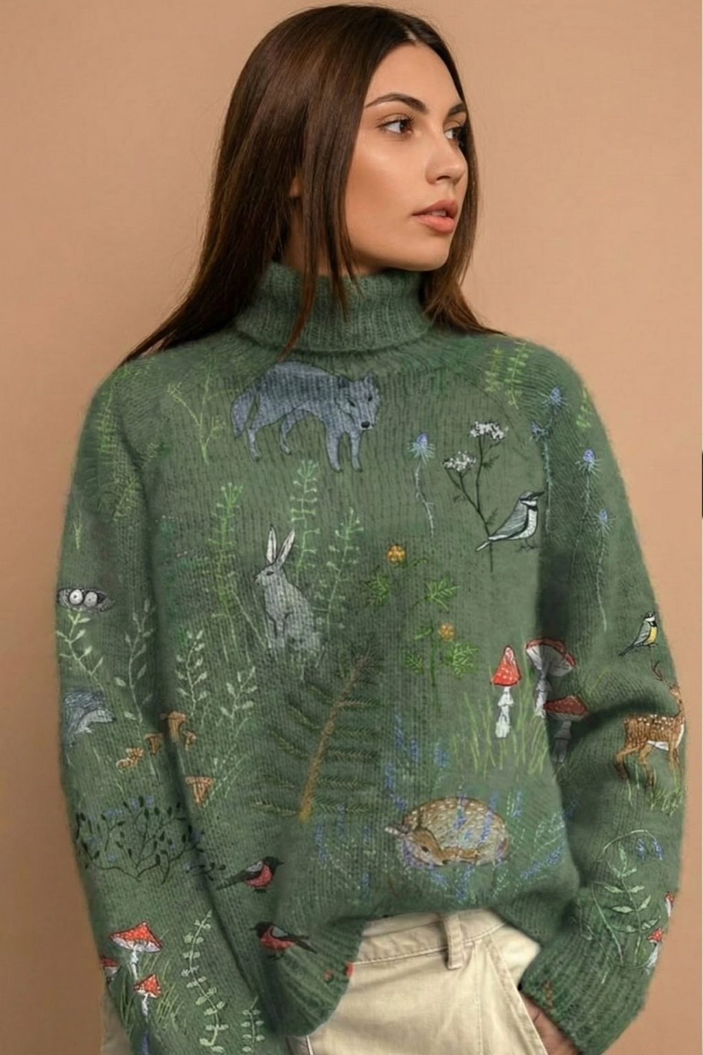 SUÉTER DE CUELLO ALTO CALIDO Y ELEGANTE