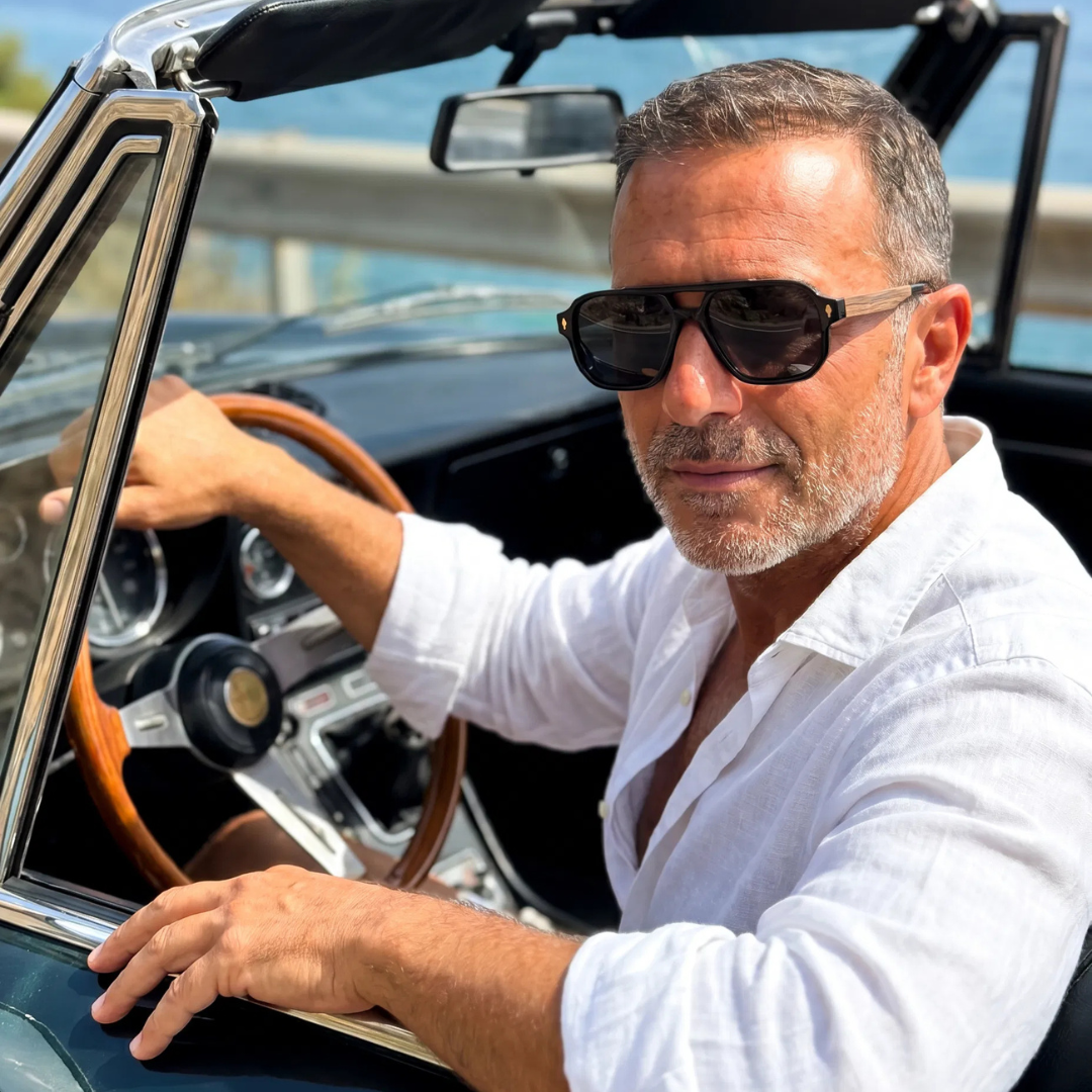 Víctor — Gafas de sol de acetato y madera