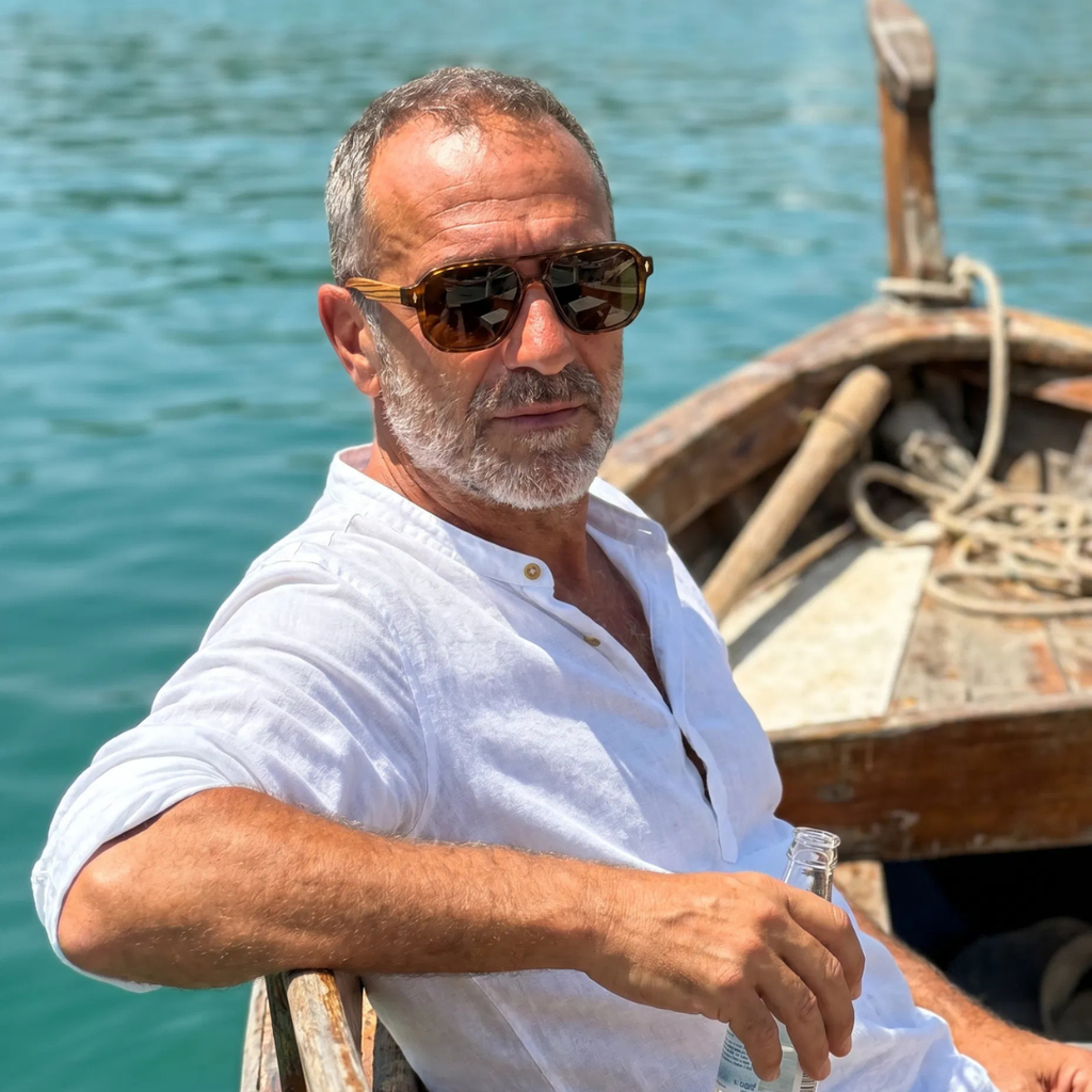Víctor — Gafas de sol de acetato y madera
