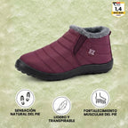 Comodidad para el pie: botas de invierno ergonómicas y antideslizantes.