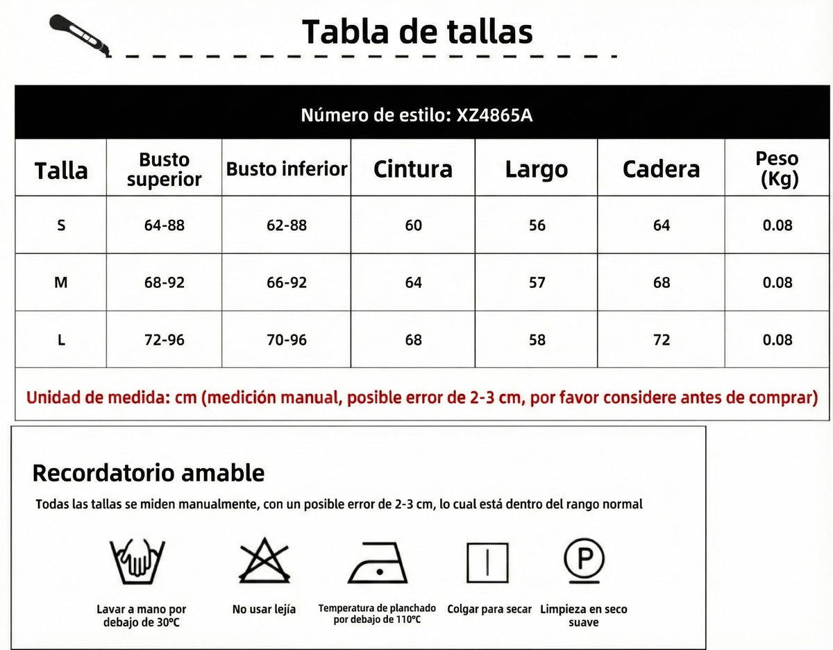 Tabla de tallas