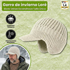 Loré – Gorro de invierno escandinavo con protección para las orejas (unisex, talla única)