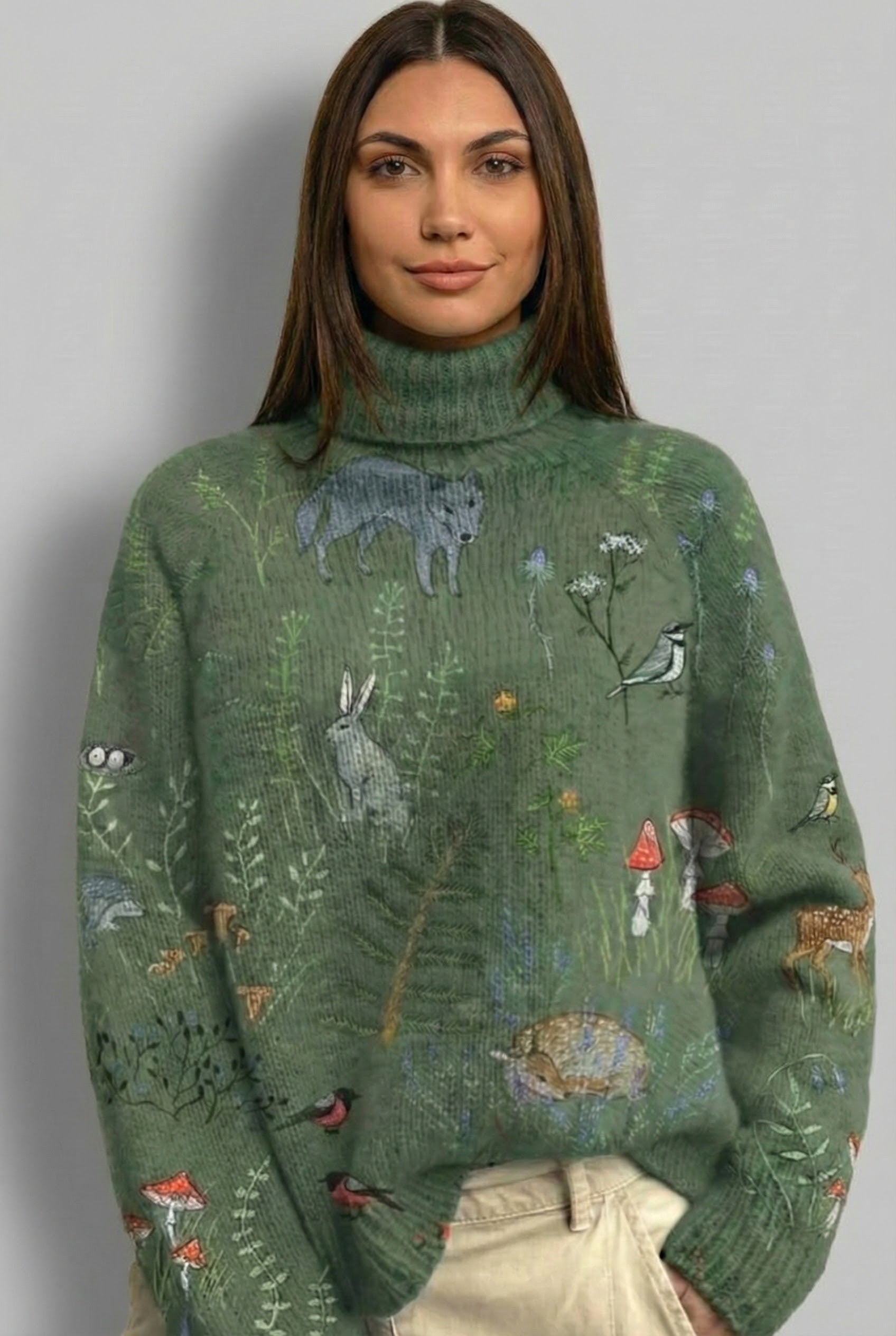 SUÉTER DE CUELLO ALTO CALIDO Y ELEGANTE