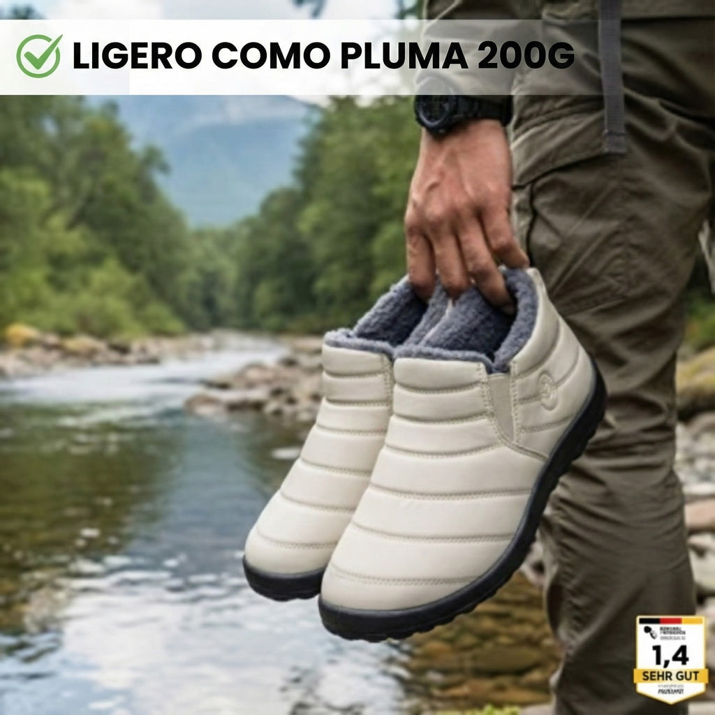 Comodidad para el pie: botas de invierno ergonómicas y antideslizantes.