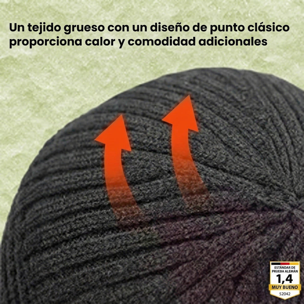 Loré – Gorro de invierno escandinavo con protección para las orejas (unisex, talla única)