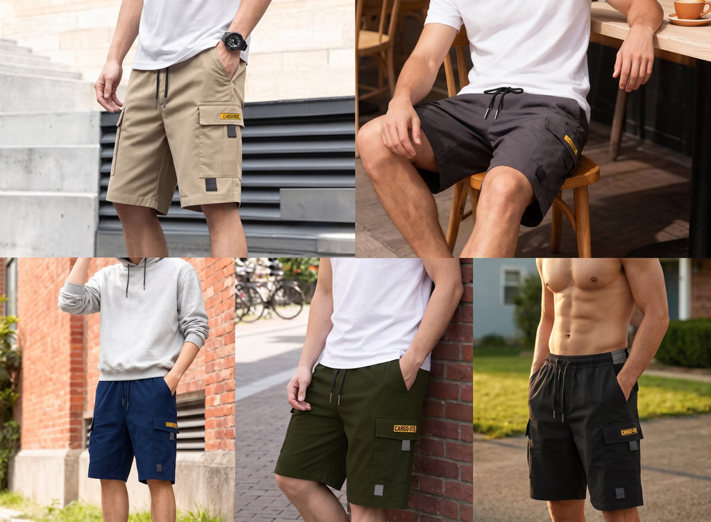 Cargo Shorts con Diseño Slim Fit y Máxima Capacidad de Almacenamiento