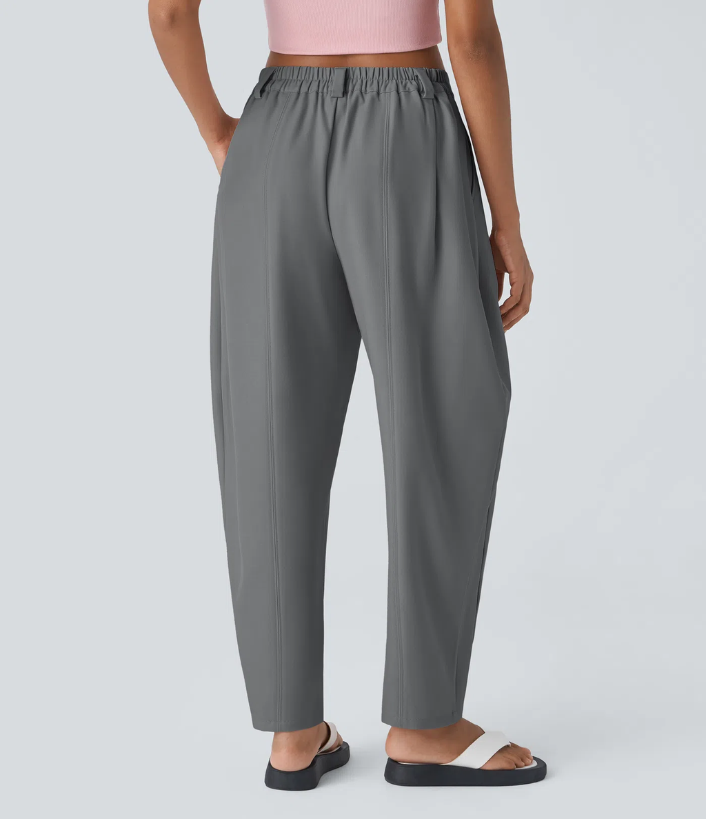 Pantalón Plisado Tiro Medio