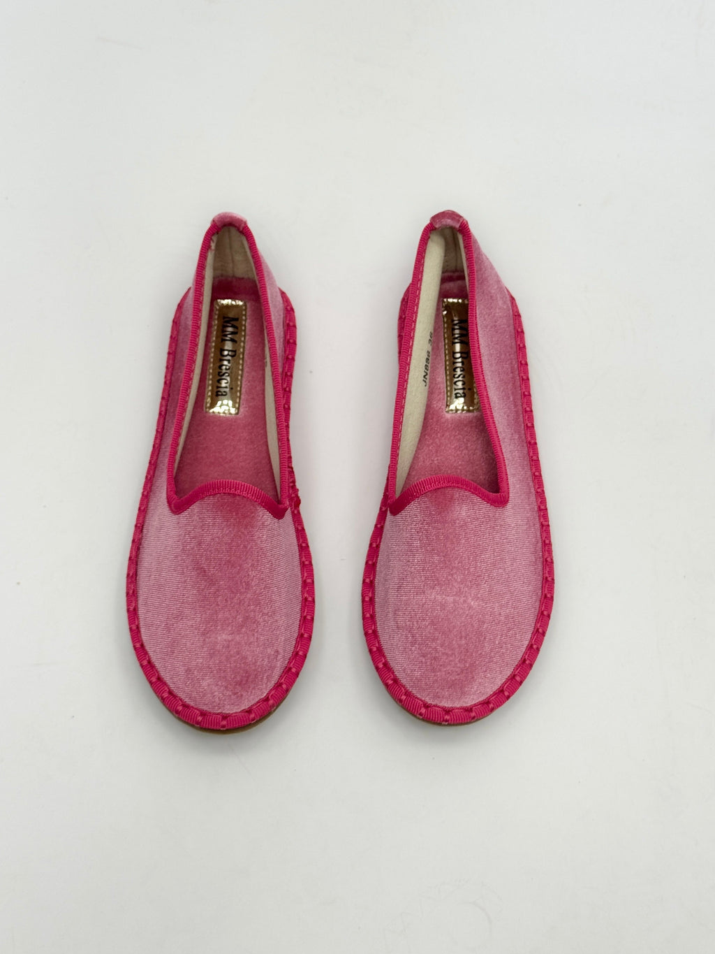 Zapatos de terciopelo con ribete