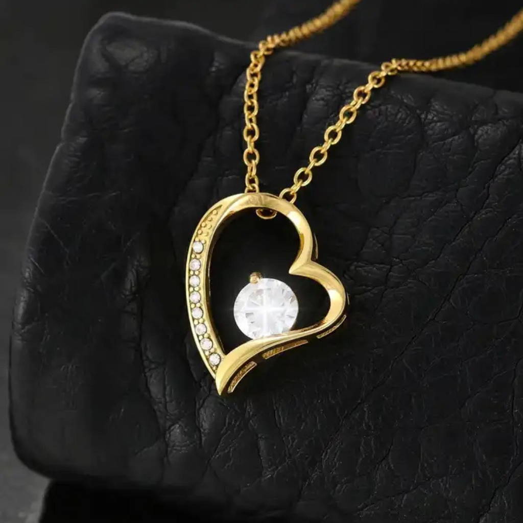 Collar Amor-Eterno Dorado para mi Madre (con nota especial)