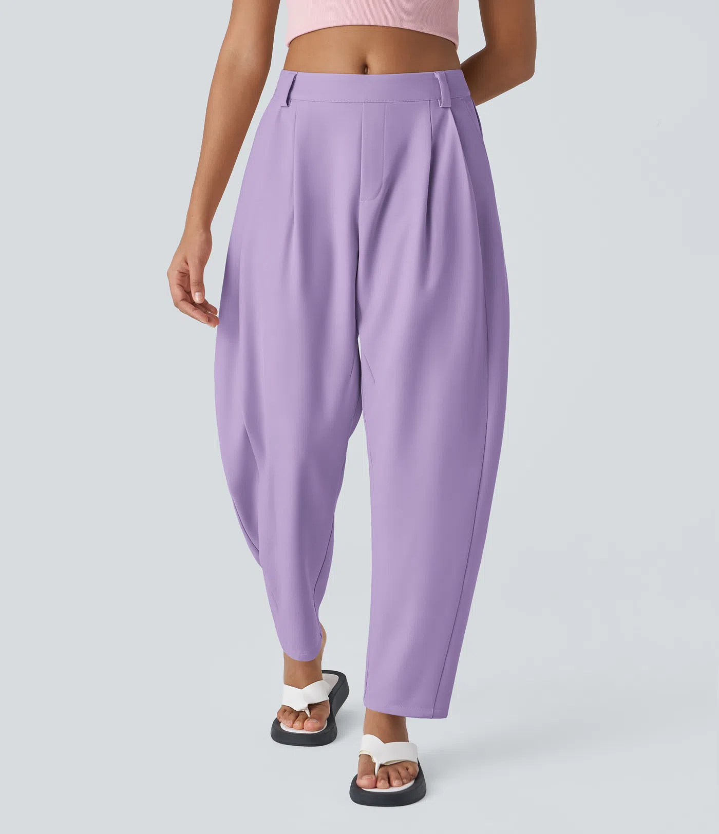 Pantalón Plisado Tiro Medio