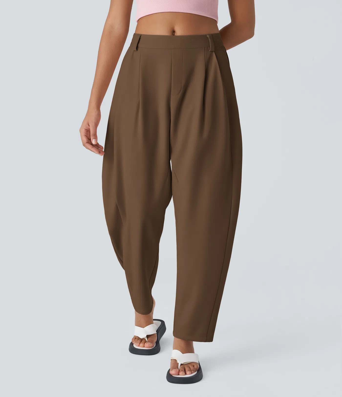 Pantalón Plisado Tiro Medio