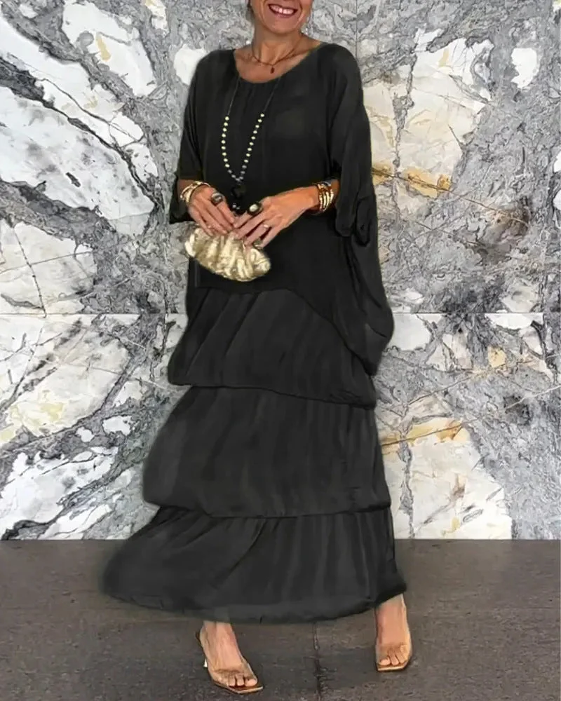 Vestido suelto de estilo artístico