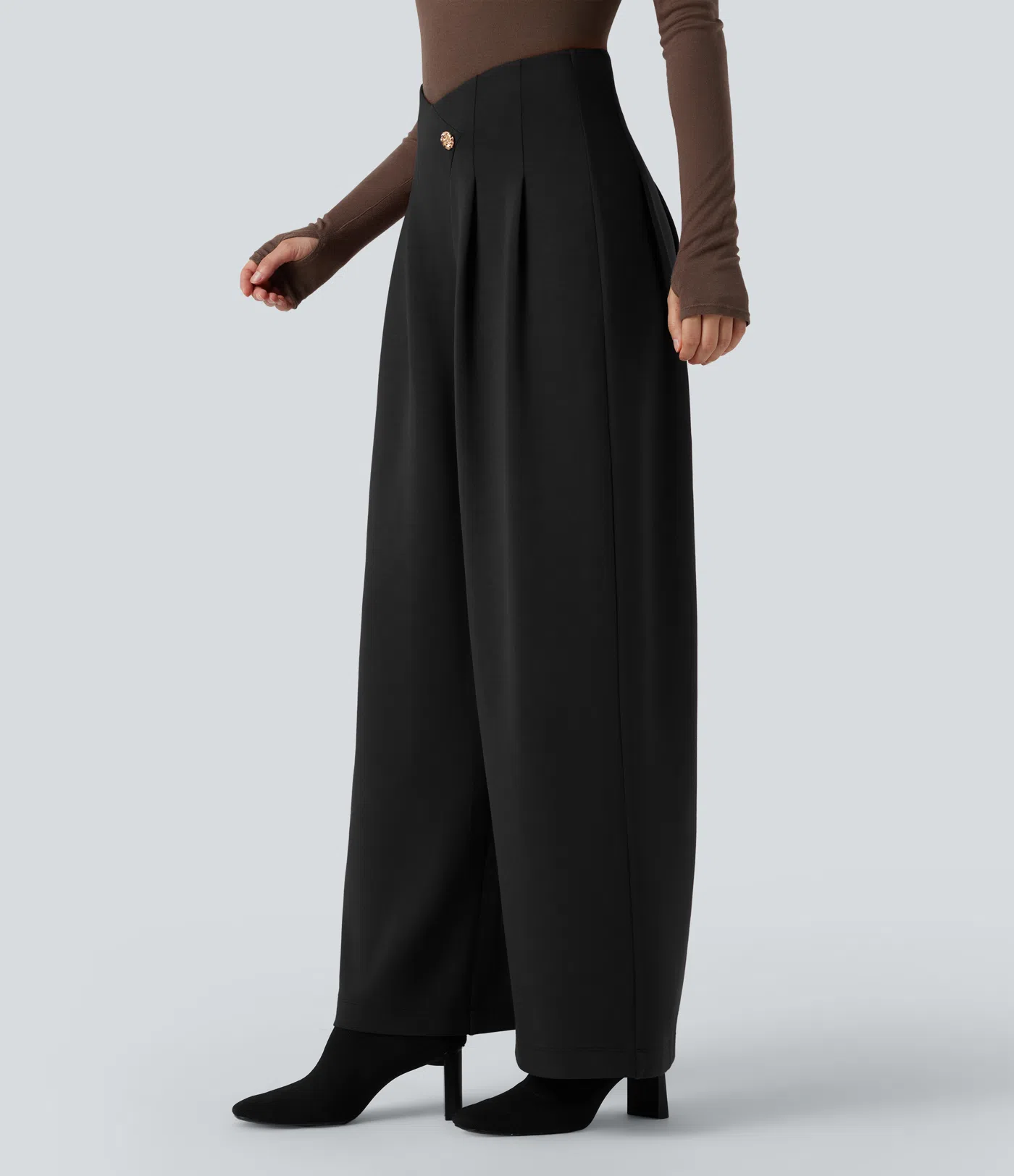 Pantalón de traje cintura alta