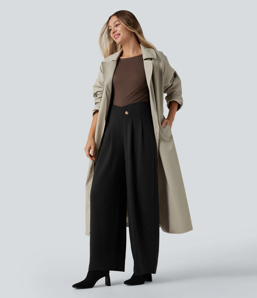 Pantalón de traje cintura alta