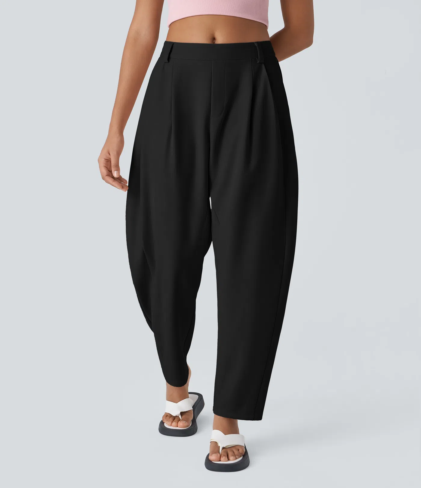 Pantalón Plisado Tiro Medio