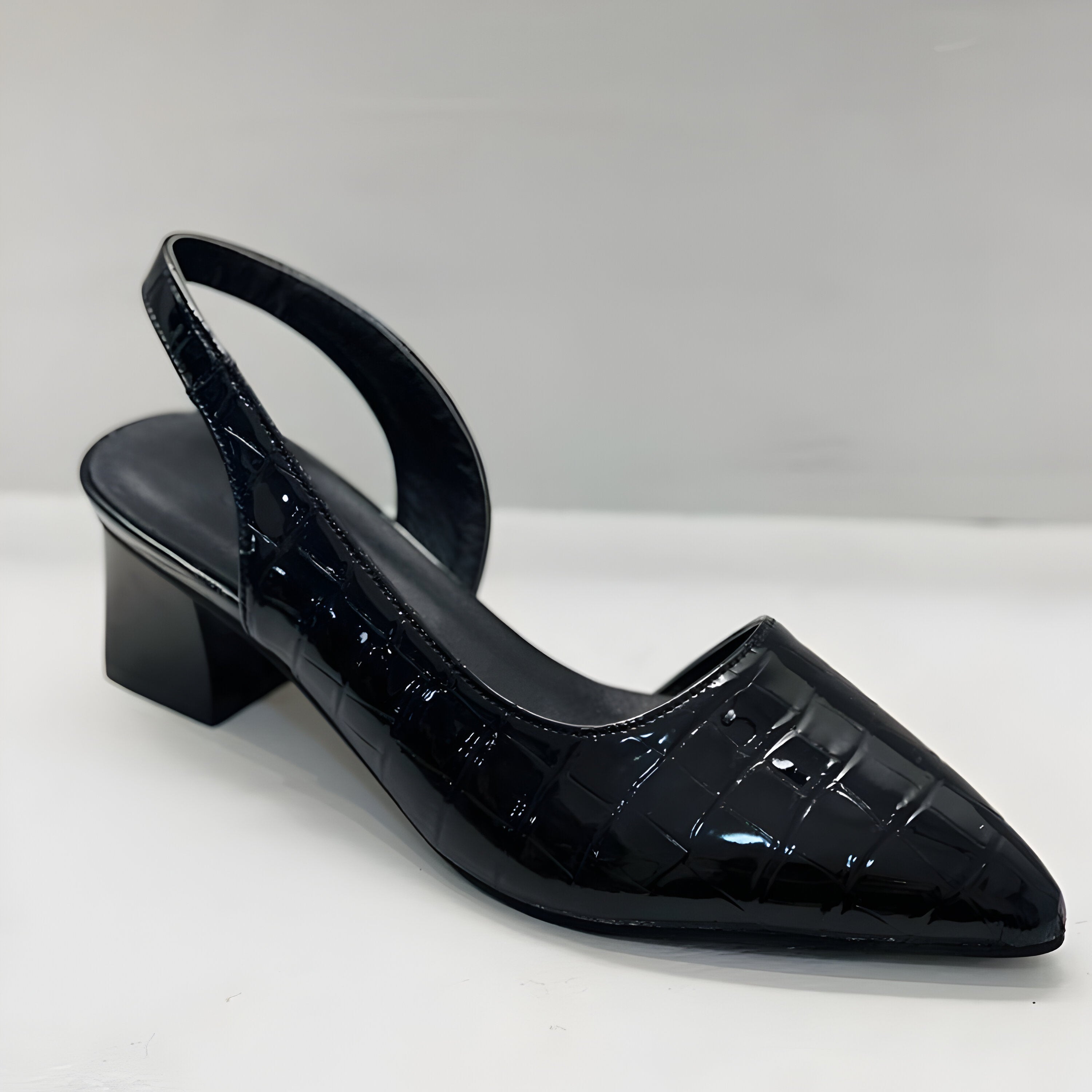 Ximena - Zapatos de tacón de punta ancha