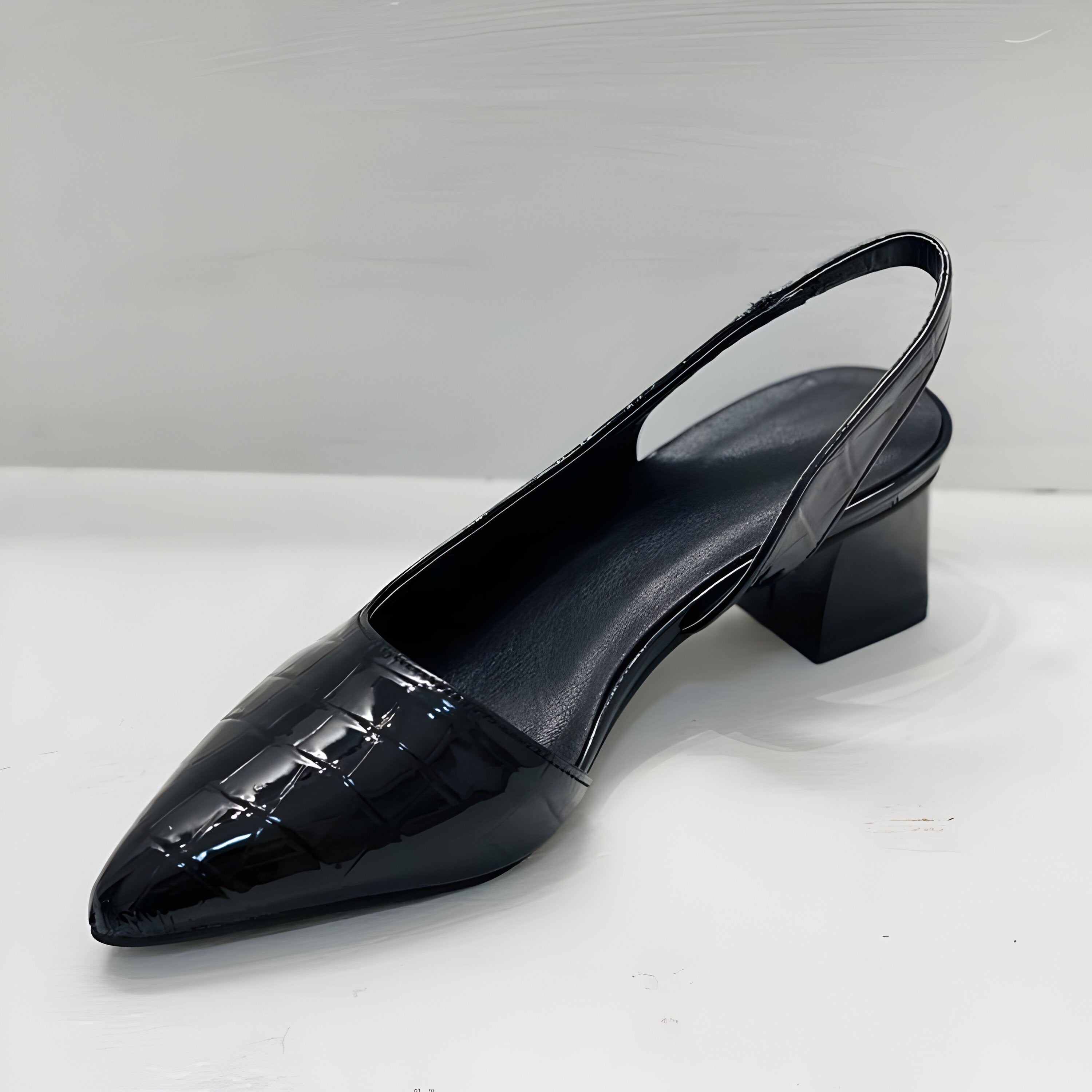 Ximena - Zapatos de tacón de punta ancha