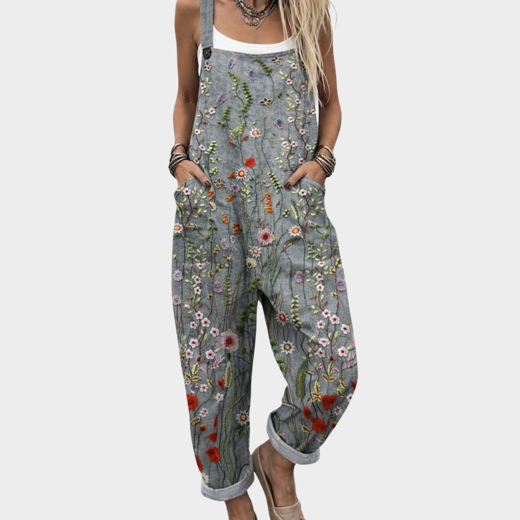 Braga cómoda con estampado de flores