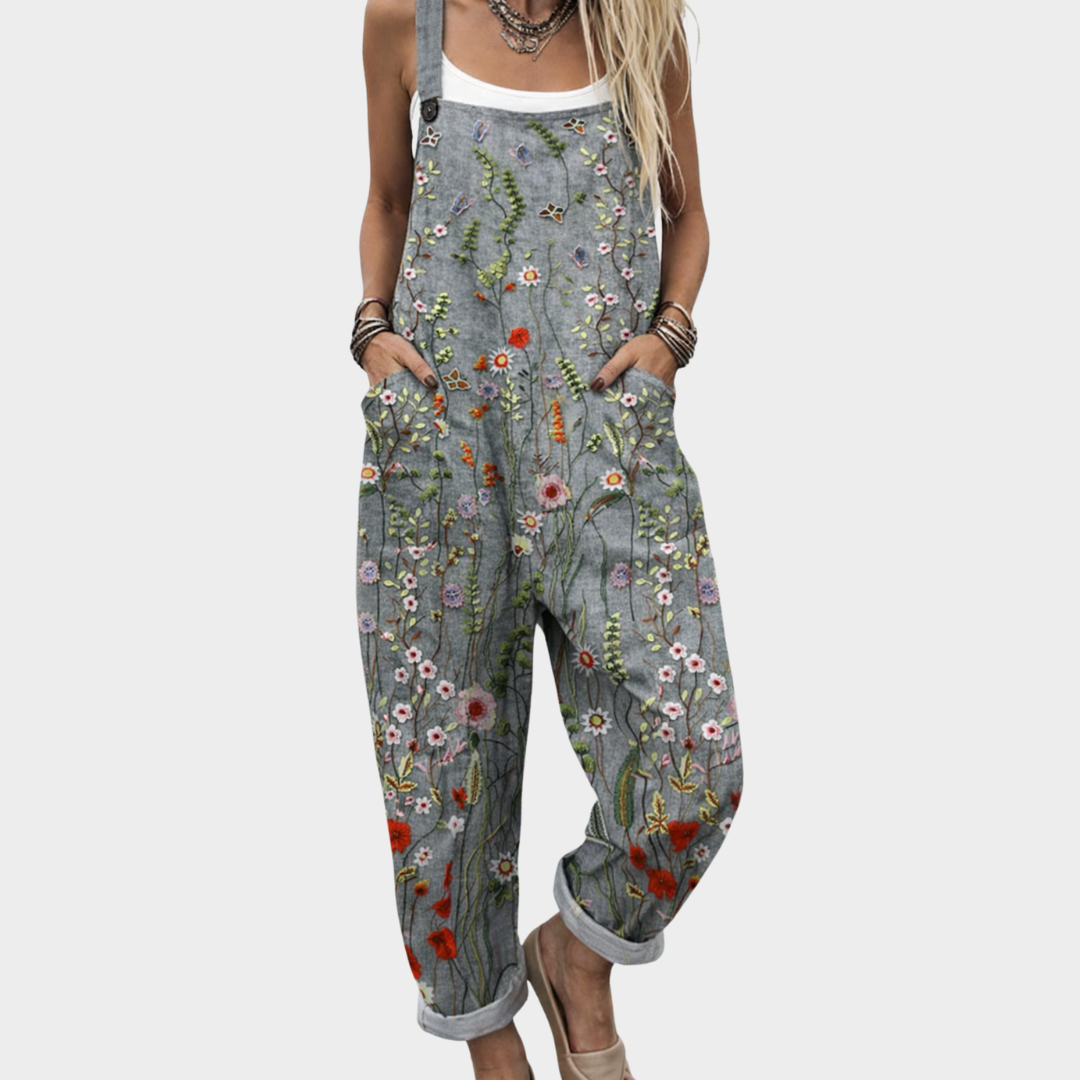 Braga cómoda con estampado de flores