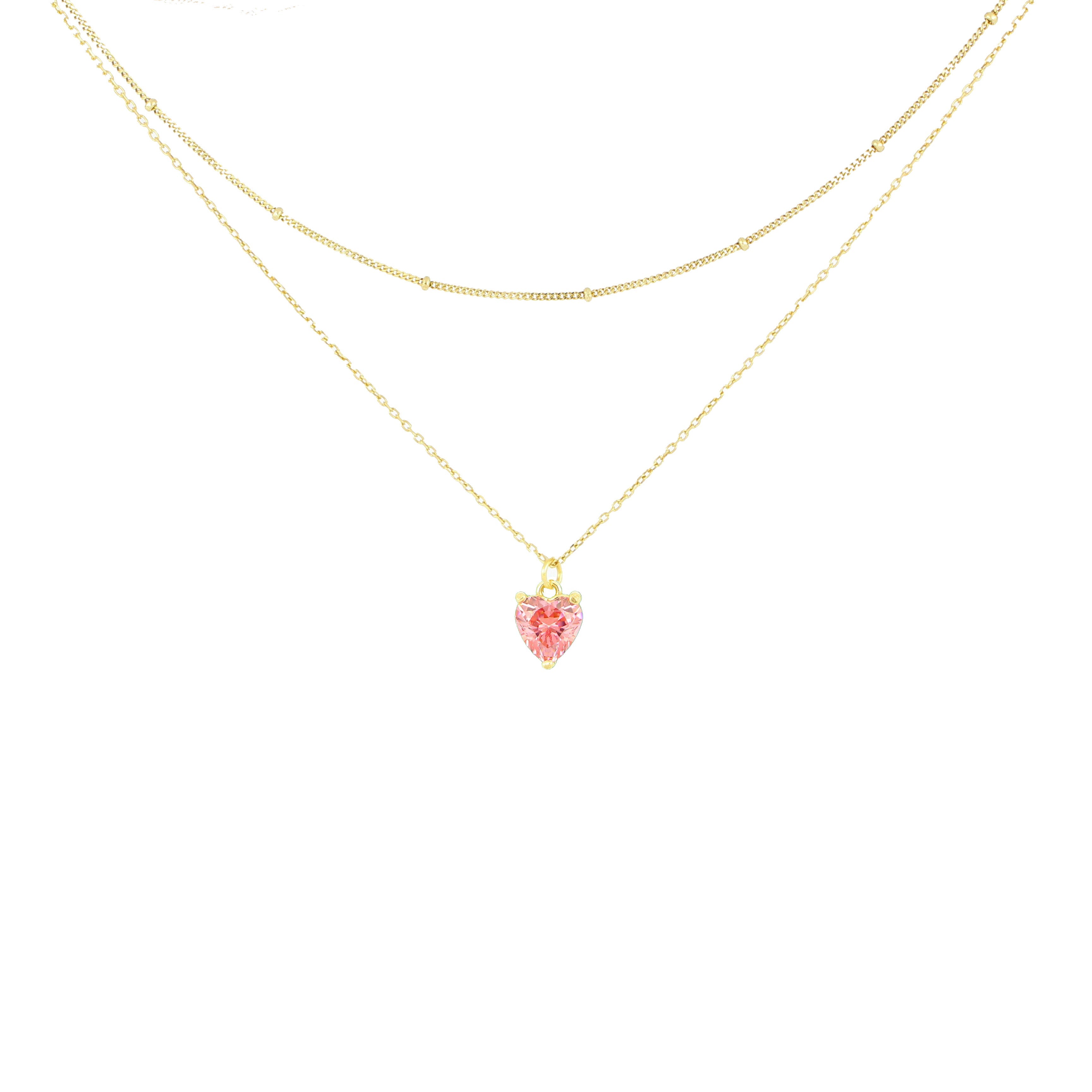 Collar doble con colgante Swarovski