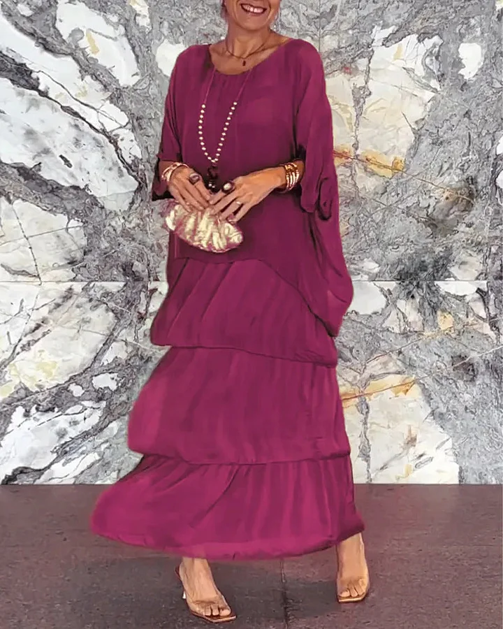 Vestido suelto de estilo artístico